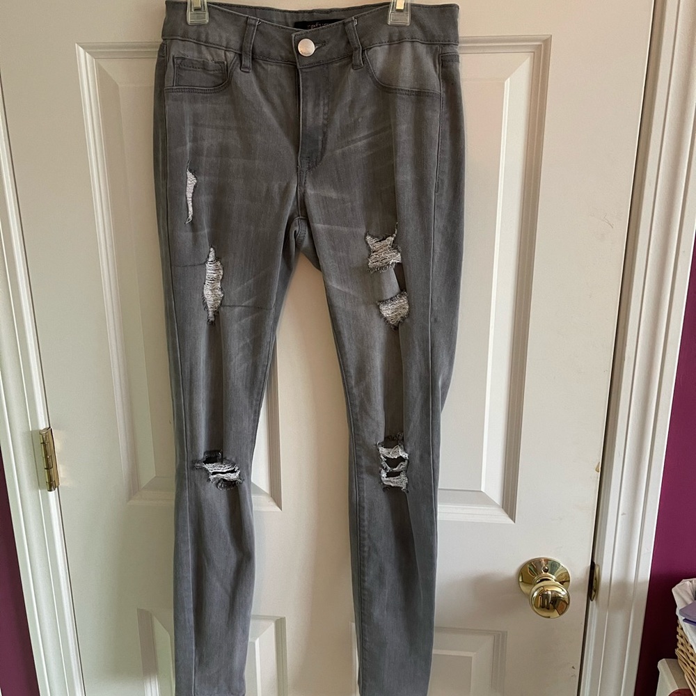 Black grey jeans size 4